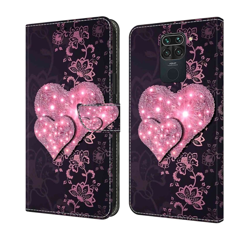 Custodia per telefono in pelle protettiva antiurto Crystal 3D, For Xiaomi Redmi Note 9