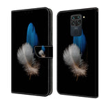 Custodia per telefono in pelle protettiva antiurto Crystal 3D, For Xiaomi Redmi Note 9