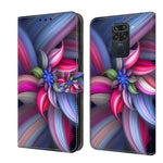 Custodia per telefono in pelle protettiva antiurto Crystal 3D, For Xiaomi Redmi Note 9