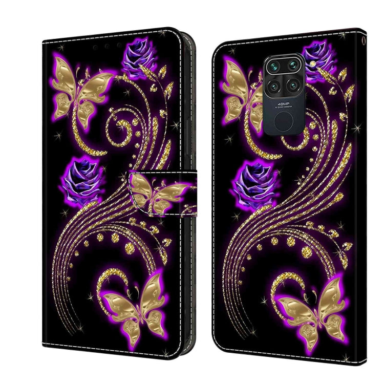 Custodia per telefono in pelle protettiva antiurto Crystal 3D, For Xiaomi Redmi Note 9