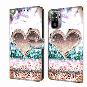 Custodia per telefono in pelle protettiva antiurto Crystal 3D, For Xiaomi Redmi Note 10 4G