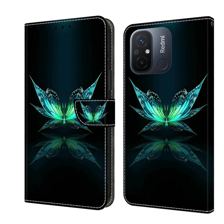 Custodia per telefono in pelle protettiva antiurto Crystal 3D, For Xiaomi Redmi 11A 4G / Redmi 12C Global