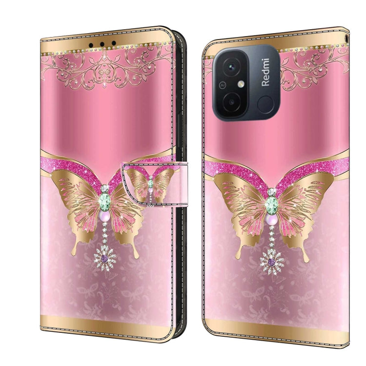 Custodia per telefono in pelle protettiva antiurto Crystal 3D, For Xiaomi Redmi 11A 4G / Redmi 12C Global