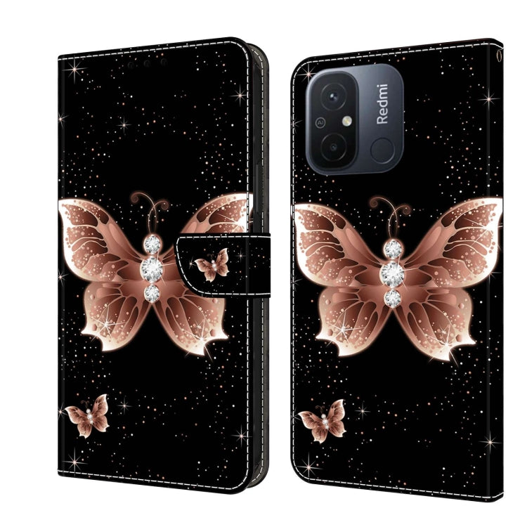 Custodia per telefono in pelle protettiva antiurto Crystal 3D, For Xiaomi Redmi 11A 4G / Redmi 12C Global