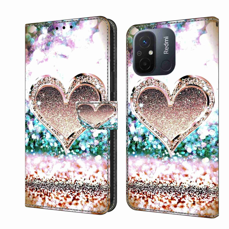 Custodia per telefono in pelle protettiva antiurto Crystal 3D, For Xiaomi Redmi 11A 4G / Redmi 12C Global
