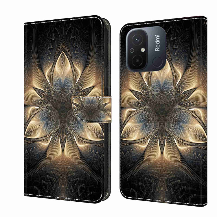 Custodia per telefono in pelle protettiva antiurto Crystal 3D, For Xiaomi Redmi 11A 4G / Redmi 12C Global
