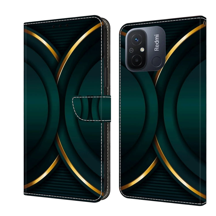 Custodia per telefono in pelle protettiva antiurto Crystal 3D, For Xiaomi Redmi 11A 4G / Redmi 12C Global