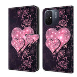 Custodia per telefono in pelle protettiva antiurto Crystal 3D, For Xiaomi Redmi 11A 4G / Redmi 12C Global