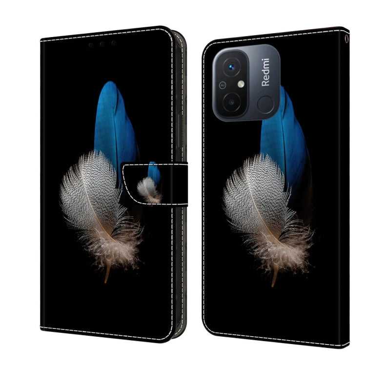 Custodia per telefono in pelle protettiva antiurto Crystal 3D, For Xiaomi Redmi 11A 4G / Redmi 12C Global