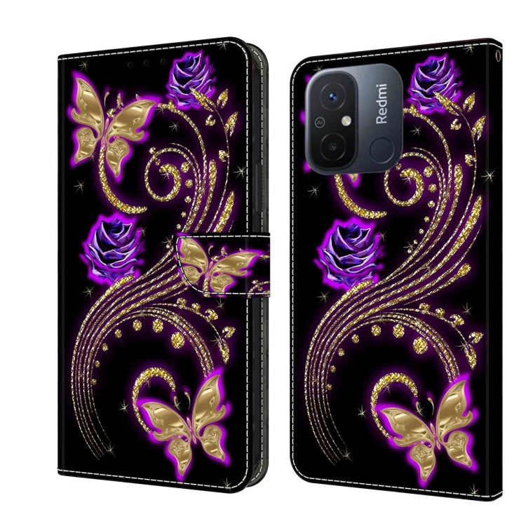 Custodia per telefono in pelle protettiva antiurto Crystal 3D, For Xiaomi Redmi 11A 4G / Redmi 12C Global