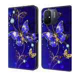 Custodia per telefono in pelle protettiva antiurto Crystal 3D, For Xiaomi Redmi 11A 4G / Redmi 12C Global