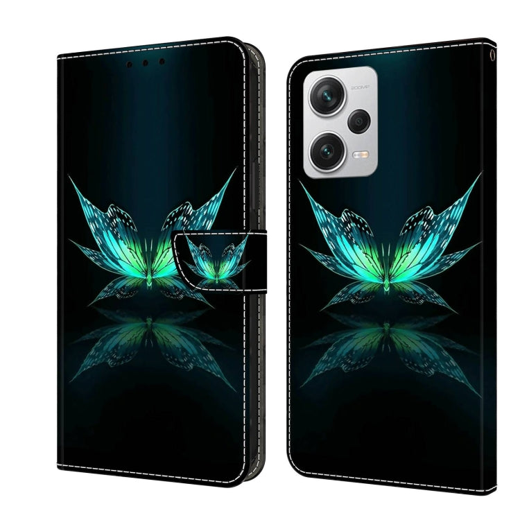 Custodia per telefono in pelle protettiva antiurto Crystal 3D, For Xiaomi Redmi Note 12 Pro+