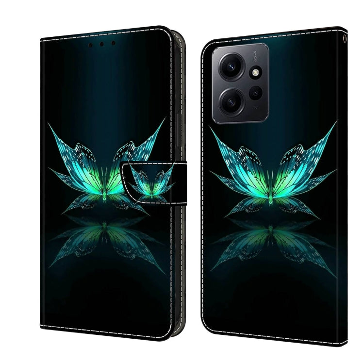 Custodia per telefono in pelle protettiva antiurto Crystal 3D, For Xiaomi Redmi Note 12 4G