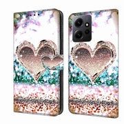 Custodia per telefono in pelle protettiva antiurto Crystal 3D, For Xiaomi Redmi Note 12 4G