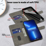 Custodia per telefono in pelle protettiva antiurto Crystal 3D, For Xiaomi Redmi Note 9 Pro