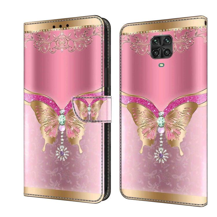 Custodia per telefono in pelle protettiva antiurto Crystal 3D, For Xiaomi Redmi Note 9 Pro