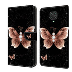 Custodia per telefono in pelle protettiva antiurto Crystal 3D, For Xiaomi Redmi Note 9 Pro