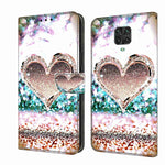 Custodia per telefono in pelle protettiva antiurto Crystal 3D, For Xiaomi Redmi Note 9 Pro
