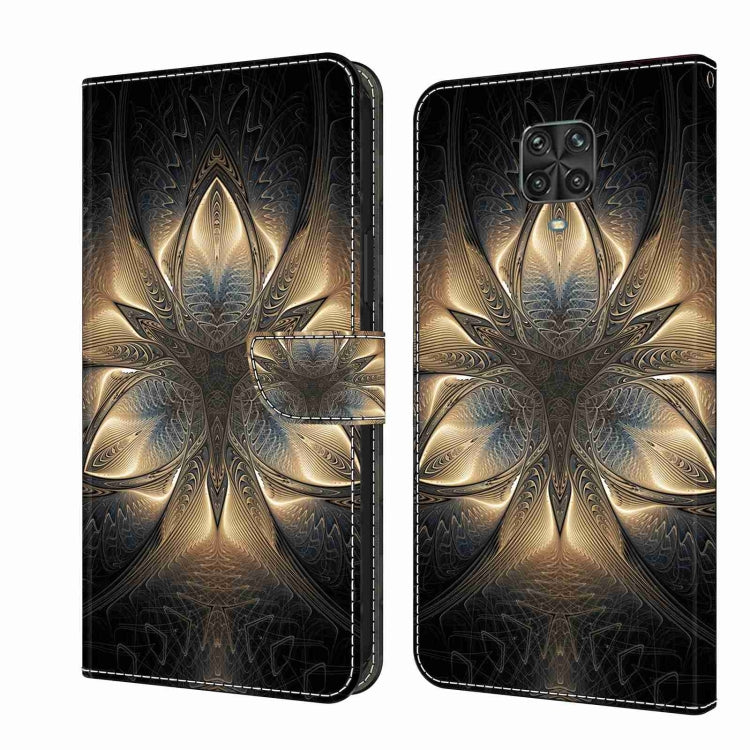Custodia per telefono in pelle protettiva antiurto Crystal 3D, For Xiaomi Redmi Note 9 Pro