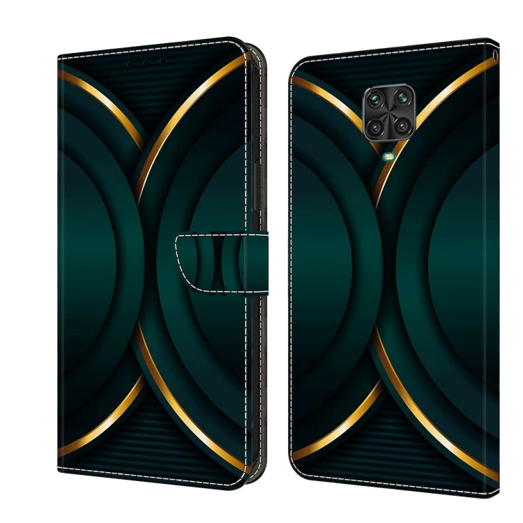 Custodia per telefono in pelle protettiva antiurto Crystal 3D, For Xiaomi Redmi Note 9 Pro