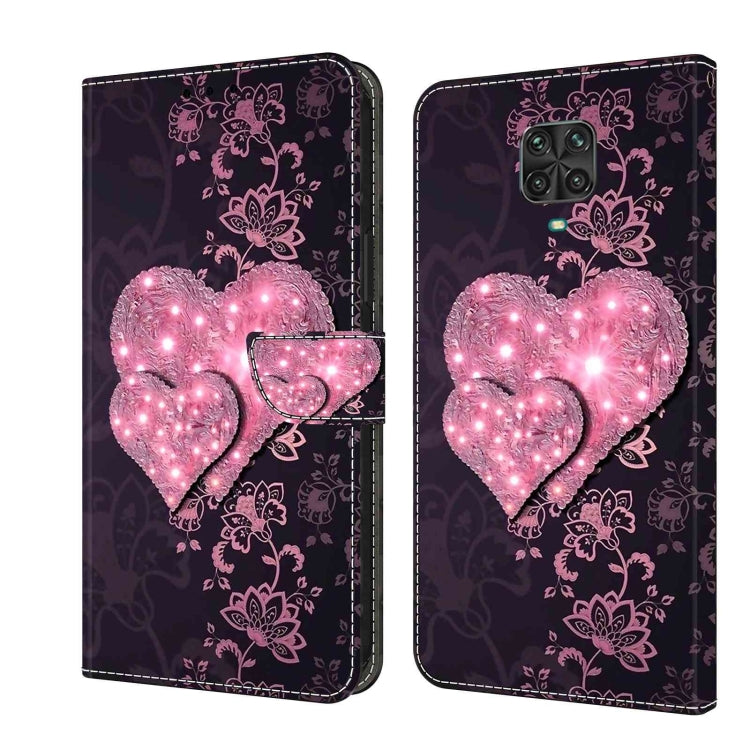 Custodia per telefono in pelle protettiva antiurto Crystal 3D, For Xiaomi Redmi Note 9 Pro