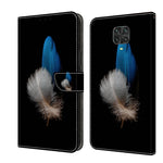 Custodia per telefono in pelle protettiva antiurto Crystal 3D, For Xiaomi Redmi Note 9 Pro