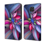 Custodia per telefono in pelle protettiva antiurto Crystal 3D, For Xiaomi Redmi Note 9 Pro