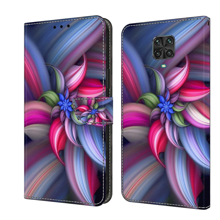 Custodia per telefono in pelle protettiva antiurto Crystal 3D, For Xiaomi Redmi Note 9 Pro