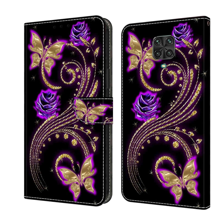 Custodia per telefono in pelle protettiva antiurto Crystal 3D, For Xiaomi Redmi Note 9 Pro