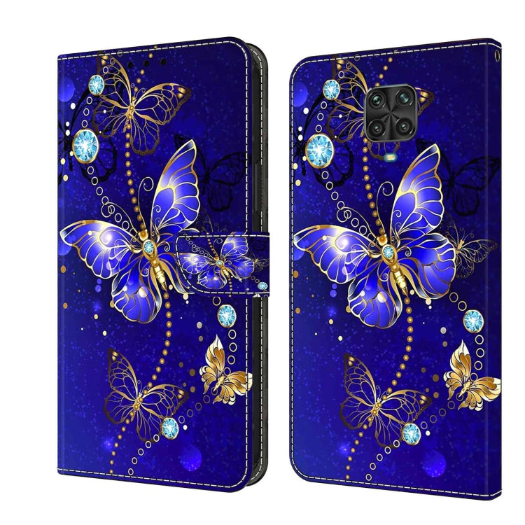 Custodia per telefono in pelle protettiva antiurto Crystal 3D, For Xiaomi Redmi Note 9 Pro