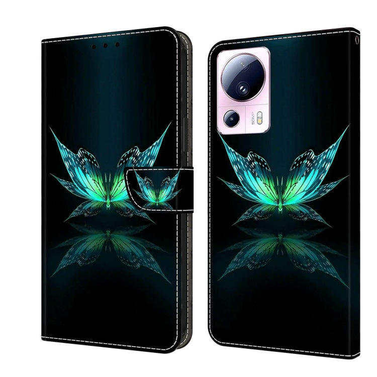 Custodia per telefono in pelle protettiva antiurto Crystal 3D, For Xiaomi 13 Lite