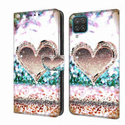 Custodia portafoglio in pelle per Samsung Galaxy A12