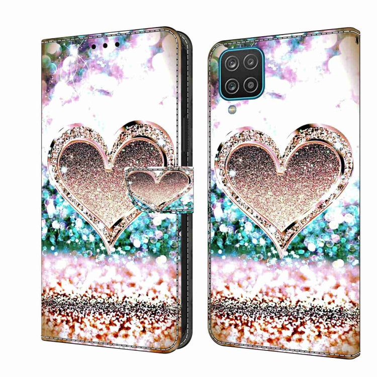 Custodia per telefono in pelle protettiva antiurto Crystal 3D, For Samsung Galaxy A12 4G / 5G