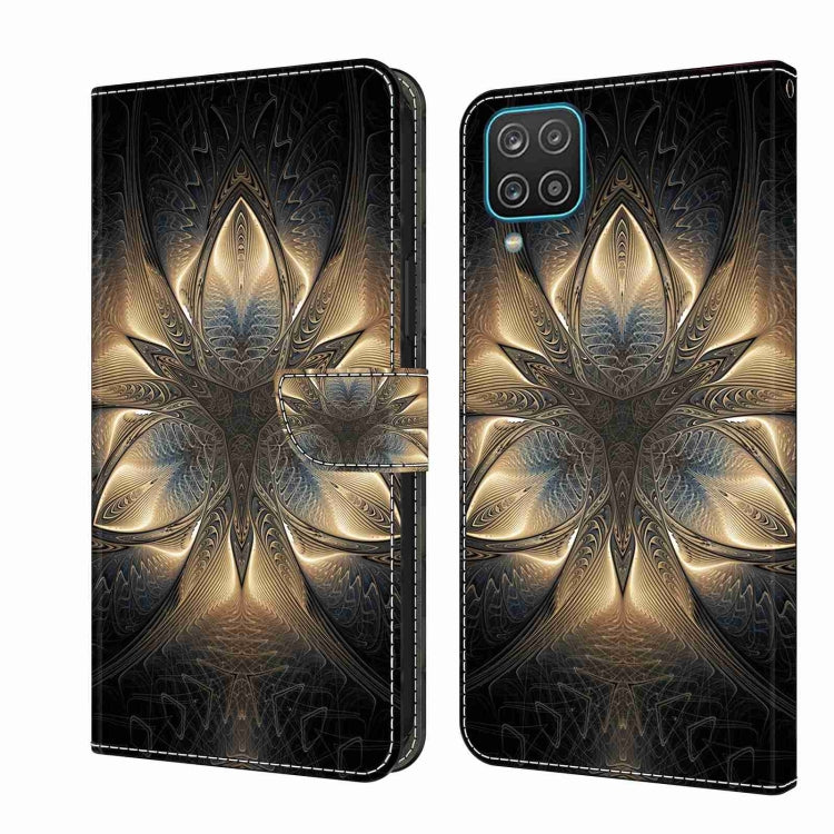 Custodia per telefono in pelle protettiva antiurto Crystal 3D, For Samsung Galaxy A12 4G / 5G