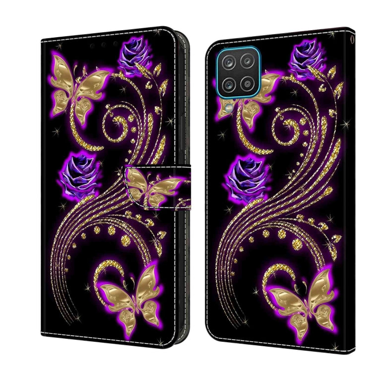 Custodia per telefono in pelle protettiva antiurto Crystal 3D, For Samsung Galaxy A12 4G / 5G