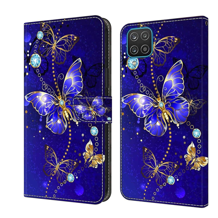 Custodia per telefono in pelle protettiva antiurto Crystal 3D, For Samsung Galaxy A12 4G / 5G