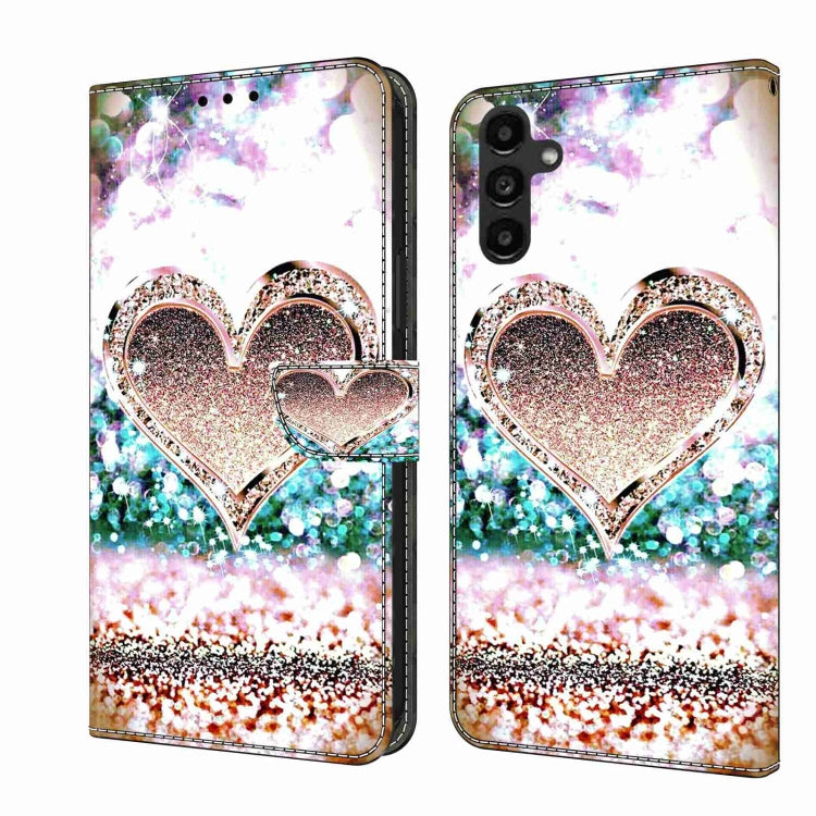Custodia per telefono in pelle protettiva antiurto Crystal 3D, For Samsung Galaxy A14 4G / 5G