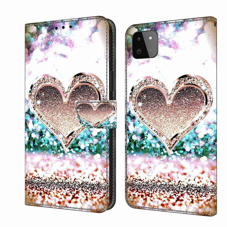 Custodia per telefono in pelle protettiva antiurto Crystal 3D, For Samsung Galaxy A22 5G