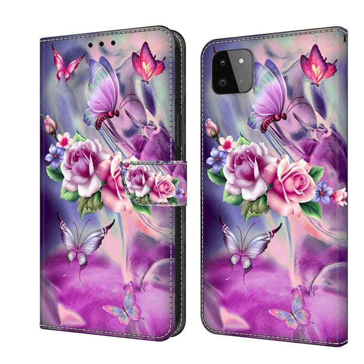 Custodia per telefono in pelle protettiva antiurto Crystal 3D, For Samsung Galaxy A22 5G