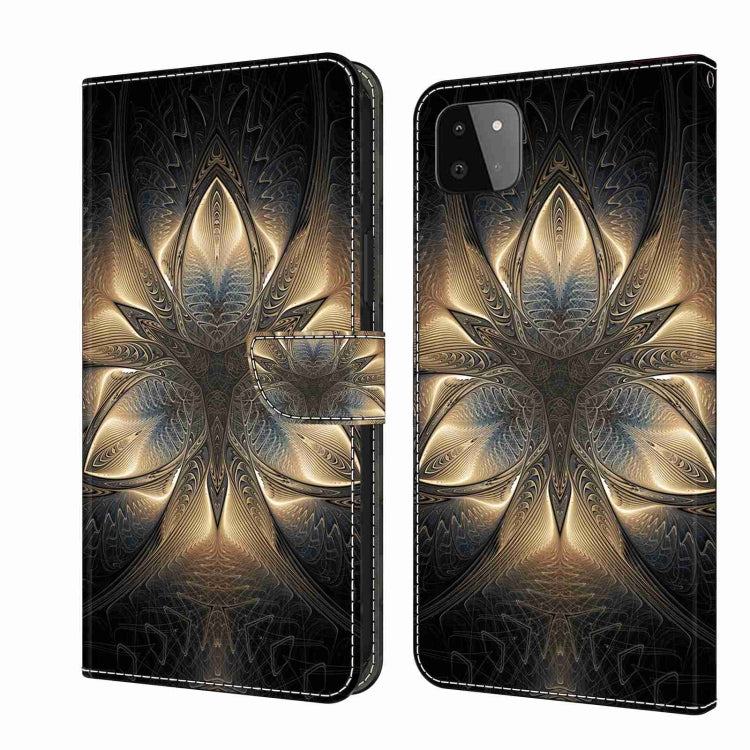 Custodia per telefono in pelle protettiva antiurto Crystal 3D, For Samsung Galaxy A22 5G