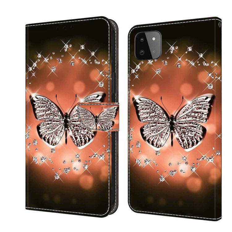 Custodia per telefono in pelle protettiva antiurto Crystal 3D, For Samsung Galaxy A22 5G