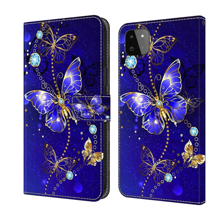 Custodia per telefono in pelle protettiva antiurto Crystal 3D, For Samsung Galaxy A22 5G