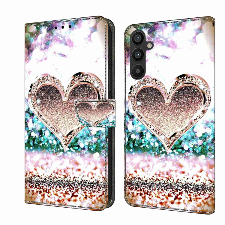 Custodia per telefono in pelle protettiva antiurto Crystal 3D, For Samsung Galaxy A34 5G