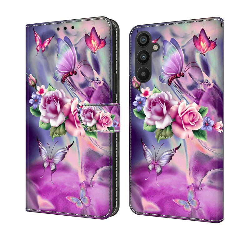 Custodia per telefono in pelle protettiva antiurto Crystal 3D, For Samsung Galaxy A34 5G