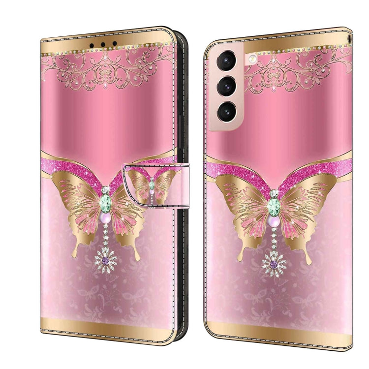 Custodia per telefono in pelle protettiva antiurto Crystal 3D, For Samsung Galaxy S21