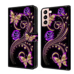 Custodia portafoglio in pelle TPU per Samsung Galaxy S21