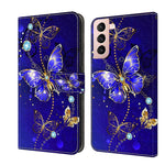 Custodia portafoglio in pelle TPU per Samsung Galaxy S21