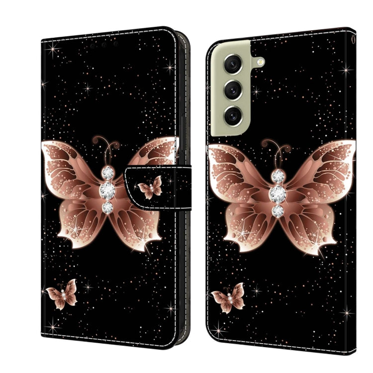 Custodia per telefono in pelle protettiva antiurto Crystal 3D, For Samsung Galaxy S21 FE 5G