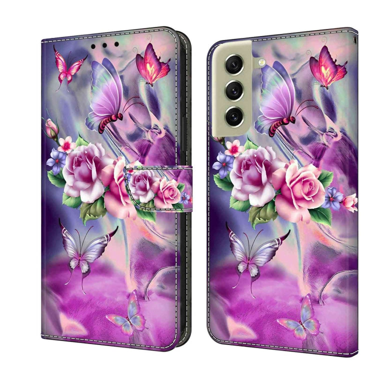 Custodia per telefono in pelle protettiva antiurto Crystal 3D, For Samsung Galaxy S21 FE 5G