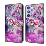 Custodia portafoglio in pelle per Samsung Galaxy S21+